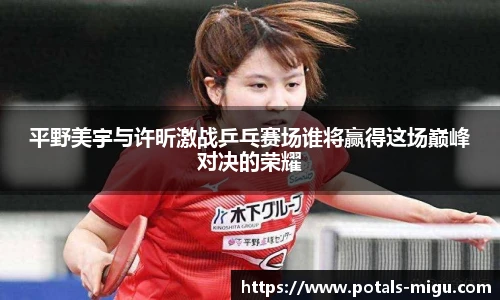 平野美宇与许昕激战乒乓赛场谁将赢得这场巅峰对决的荣耀